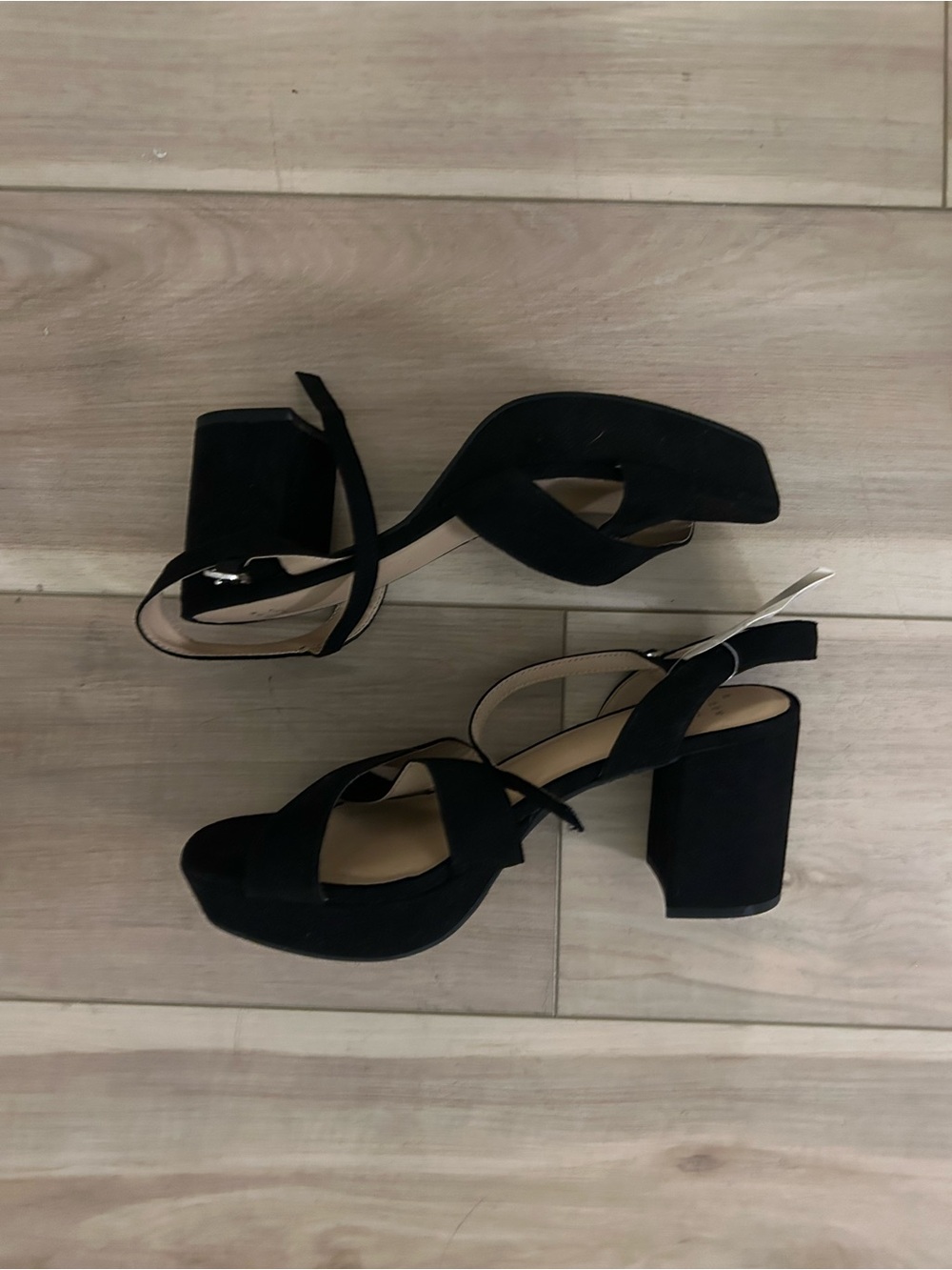 Target Black Block Heel Ankle-Strap Sandals